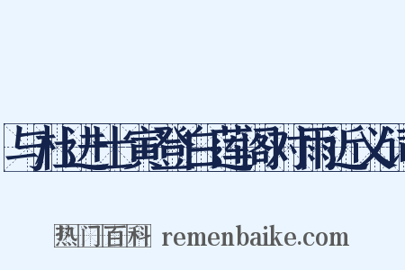 与杜进士寅登白莲阁对雨近义词是什么意思的图片
